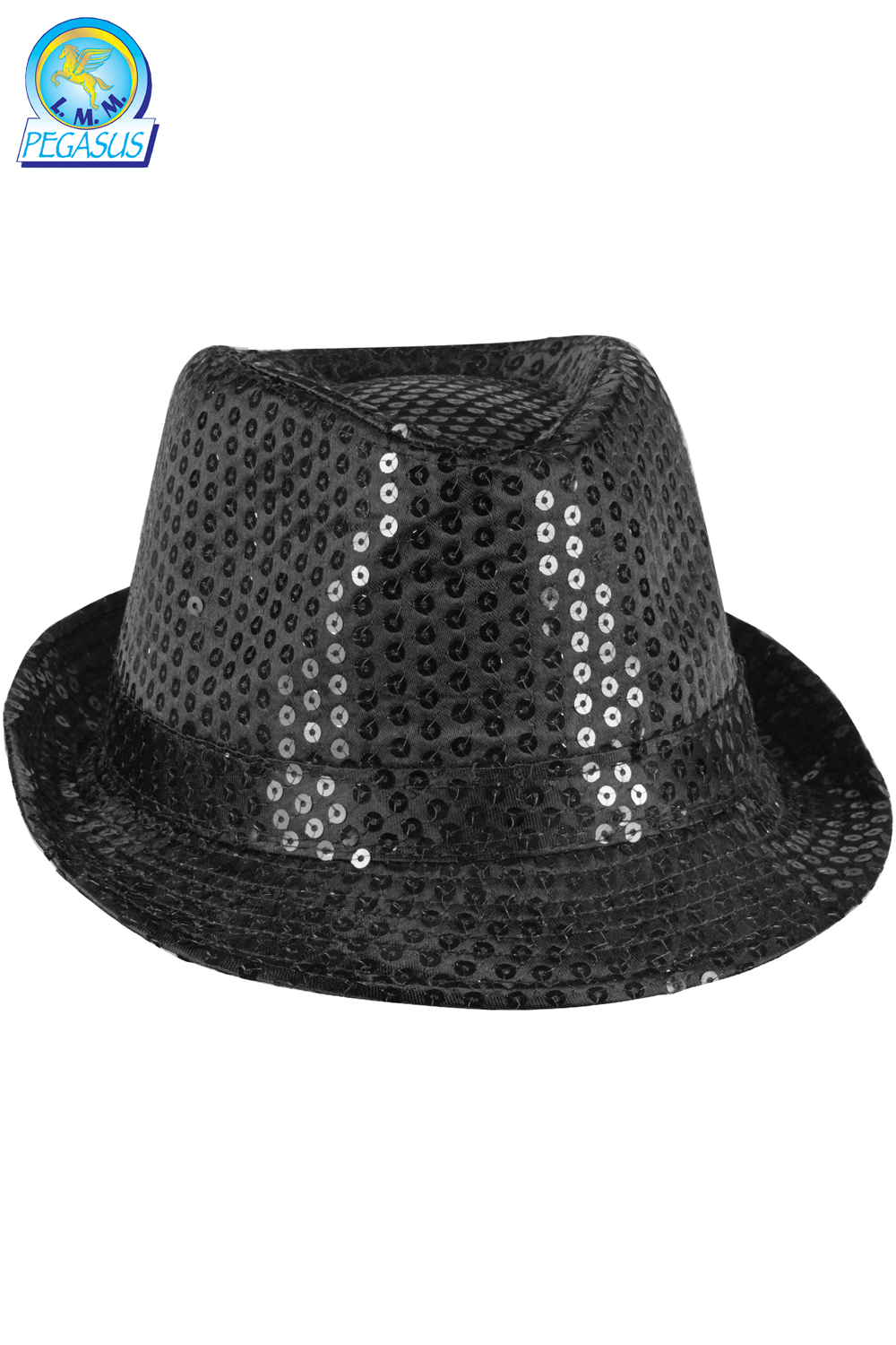 CAPPELLO PAILLETTES NERO